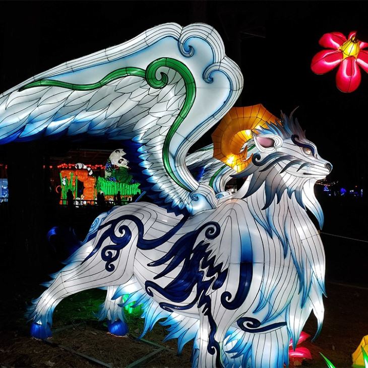 New Year Traditional Silk Lantern Exhibition Show